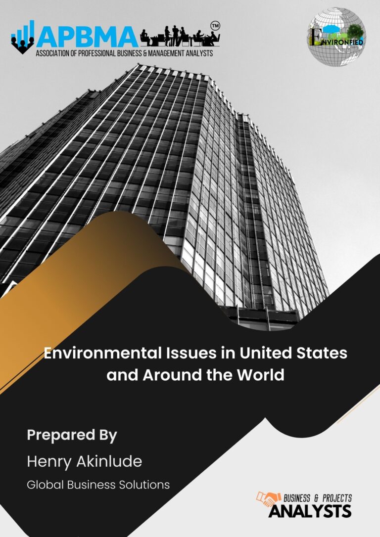 Environmental Issues in United States and Around the World